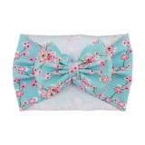 Bentita lata cu funda si imprimeu - Model 14 (Marime Disponibila: 6-12 luni