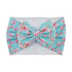 Bentita lata cu funda si imprimeu - Model 14 (Marime Disponibila: 6-12 luni