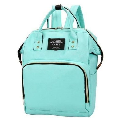 Geanta/rucsac pentru mamici, bebelus, impermeabila, verde, 30 L, max 15 kg, 36x51 cm, Isotrade foto