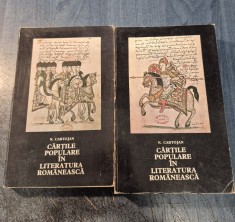 Cartile populare in literatura romaneasca 2 volume N. Cartojan
