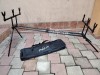 Rod Pod PROFL BLACK 3 Lansete, Aluminiu, 4 Picioare Ajustabile, Duo Pod, Geanta Transport, Pescuit Crap