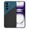 Husa pentru Oppo Reno12, Techsuit, Carbonite FiberShell, Neagra Bleu