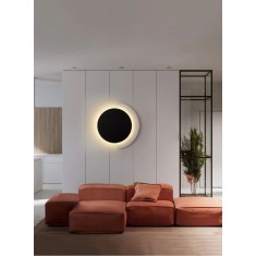 Aplica LED, 26W, 30CM, negru, lumina/rece/calda/neutra