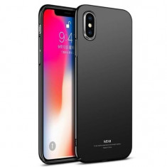 Husa Apple Iphone XSIphone X Folie Protectie Sticla MSVII Neagra foto