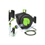 Tambur Automat Furtun Gradina Gardlov 27506 30m Reinfasurare Automata Suport Perete Rotativ 180 Pistol 7 Moduri Presiune 6 Bar