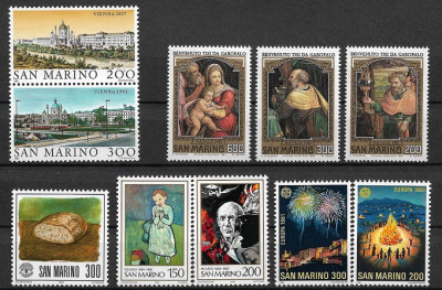 C693 - lot San Marino timbre neuzate,serii complete foto