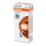 Set 10 Becuri Auto OSRAM 12V 4W T4W BA9S Original Semnalizare