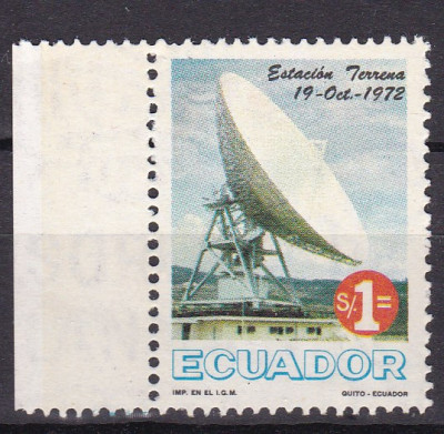 Ecuador 1972 telecomunicatii MI 1604 MNH foto