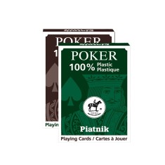 Carti de joc Poker, 100% plastic - Piatnik