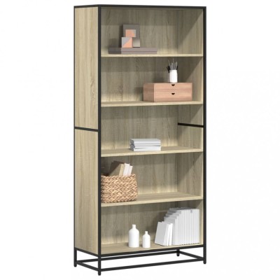 Gossi biblioteca, stejar sonoma, 80,5x35x170,5 cm, lemn prelucrat foto