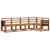 vidaXL Set de canapele de exterior 5 pcs natural Lemn Solid de Acacia 3385210