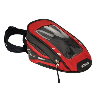 Geanta magnetica rezervor moto Oxford M1R Micro, rosu, 1L foto