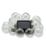 Ghirlanda luminoasa solara LED Moza, 20 becuri, 5,8 m, alb cald