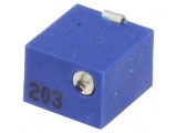 Potențiometru Vertical Multitură 20k&Omega; 250mW SMD