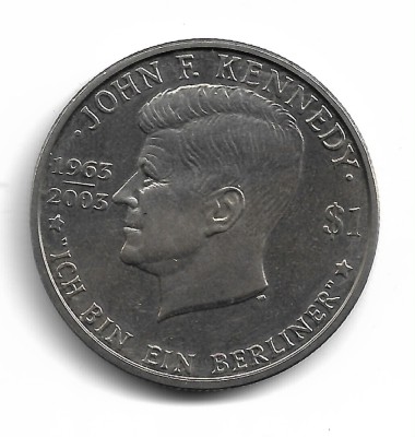 British Virgin Islands - 2003 JOHN KENNEDY - Moneda Comemorativa foto