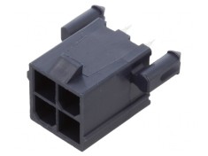 Soclu Cablu-Placa Mini-Fit Jr 4,2mm 4 PIN Glow-Wire THT foto