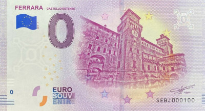 !!! 0 EURO SOUVENIR - ITALIA , FERRARA - 2019.1 - UNC foto