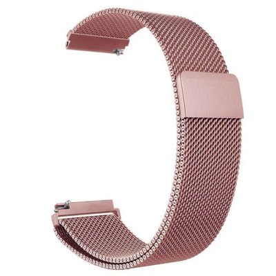 Curea Milanese Loop, compatibila Samsung Galaxy Watch 4, 40mm, telescoape Quick Release, Pink Rose foto