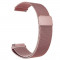 Curea Milanese Loop, compatibila Samsung Galaxy Watch 5 Pro, telescoape Quick Release, Pink Rose