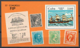 Cuba 1984 Mi 2855 bl 82 MNH - Exp Int ESPANA &#039;84, Madrid, Nestampilat