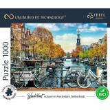 Puzzle 1000 piese - Toamna in Amsterdam | Trefl