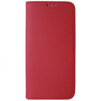 Husa tip carte cu stand Smart Magnet rosie pentru Xiaomi Redmi Note 10 / Note 10S / Poco M5s foto