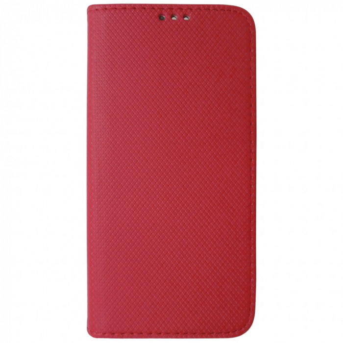 Husa tip carte cu stand Smart Magnet rosie pentru Xiaomi Redmi Note 10 / Note 10S / Poco M5s