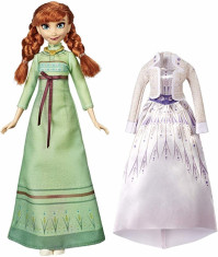 Papusa Frozen 2 Anna cu rochita de schimb foto