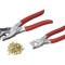 Set 2 clesti pentru perforat si capsat curele, incaltari, piele