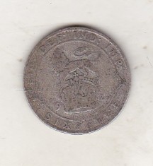 bnk mnd Marea Britanie Anglia 6 pence 1924 argint