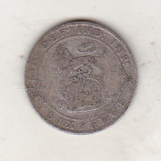 bnk mnd Marea Britanie Anglia 6 pence 1924 argint