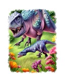 Cumpara ieftin Sticker decorativ, Dinozauri, Multicolor, 70 cm, 6794ST, Oem