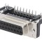 Conector D-Sub 15 Pini Soclu Mamă Unghi 90&deg; THT UNC 4-40