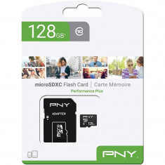 Card de memorie PNY 128GB MicroSDXC Clasa 10 + Adaptor SD foto