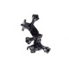 Adaptor Quick-Release GoPro Hero 2 3 4 5 6 + 1/4, Brat Extensie 35/50mm, Prindere Adeziva Curbata/Dreapta, Plastic Negru