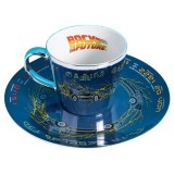 Cumpara ieftin Set Ceasca si Farfurie Mirror Back to the Future - DeLorean