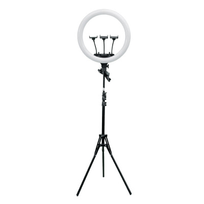 Lampa circulara cu trepied, Led MJ-45, conectare USB, suport telefon, telecomanda selfie foto
