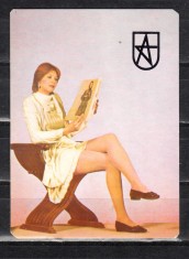 C9 2 - 1984 - Calendar de buzunar - reclama ciorapi ADESGO