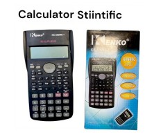 Calculator Stiintific 10+2 Digits, Kenko kk-350MS, 240 Functii, Display Dublu, Carcasa Protectie, Negru