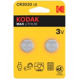 Baterie Kodak Max Lithium, CR2032, Set 2 bucati