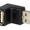 Cablu USB A mufa in unghi, USB A soclu, USB 2.0, lungime {{Lungime cablu}}, {{Culoare izola&amp;#355;ie}}, Goobay - 68920