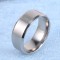 Inel argintiu, tip verigheta, inox, otel inoxidabil, marime 7 unisex