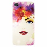 Husa silicon pentru Apple Iphone 4 / 4S, Pretty Face