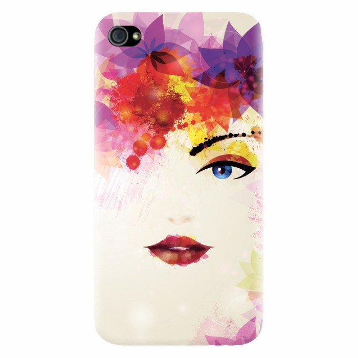 Husa silicon pentru Apple Iphone 4 / 4S, Pretty Face