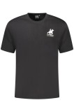 Cumpara ieftin U.S. Grand POLO Tricou barbati cu logo mare brodat din bumbac, regular fit, negru, L