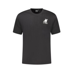 U.S. Grand POLO Tricou barbati cu logo mare brodat din bumbac, regular fit, negru, L