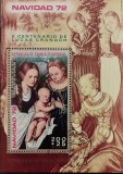 BC207, Guinea Ecuatoriala 1972, colita picturi, Craciun, stampilata