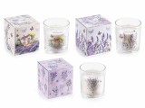 Cumpara ieftin Set 3 lumanari parfumate aroma Lavanda &Oslash; 8 cm x 9 H