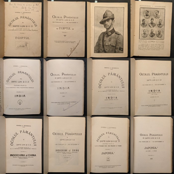 Principele CAROL al II-lea in Asia OCOLUL PAMANTULUI IN SAPTE LUNI SI O ZI 1384 pag 5 vol ilustrate C. Gavanescul Egipt India Indochina China Japonia