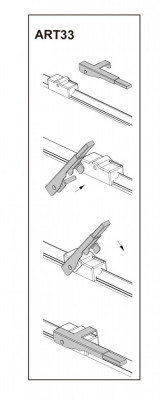 Stergator parbriz pasager FORD FOCUS C-MAX 10/03➝03/07 COD:ART33 19&amp;quot; foto